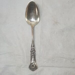 Wm A Rogers SXR Pat Apr 1706 Large Serving Spoon Silver Plated 8 Inches